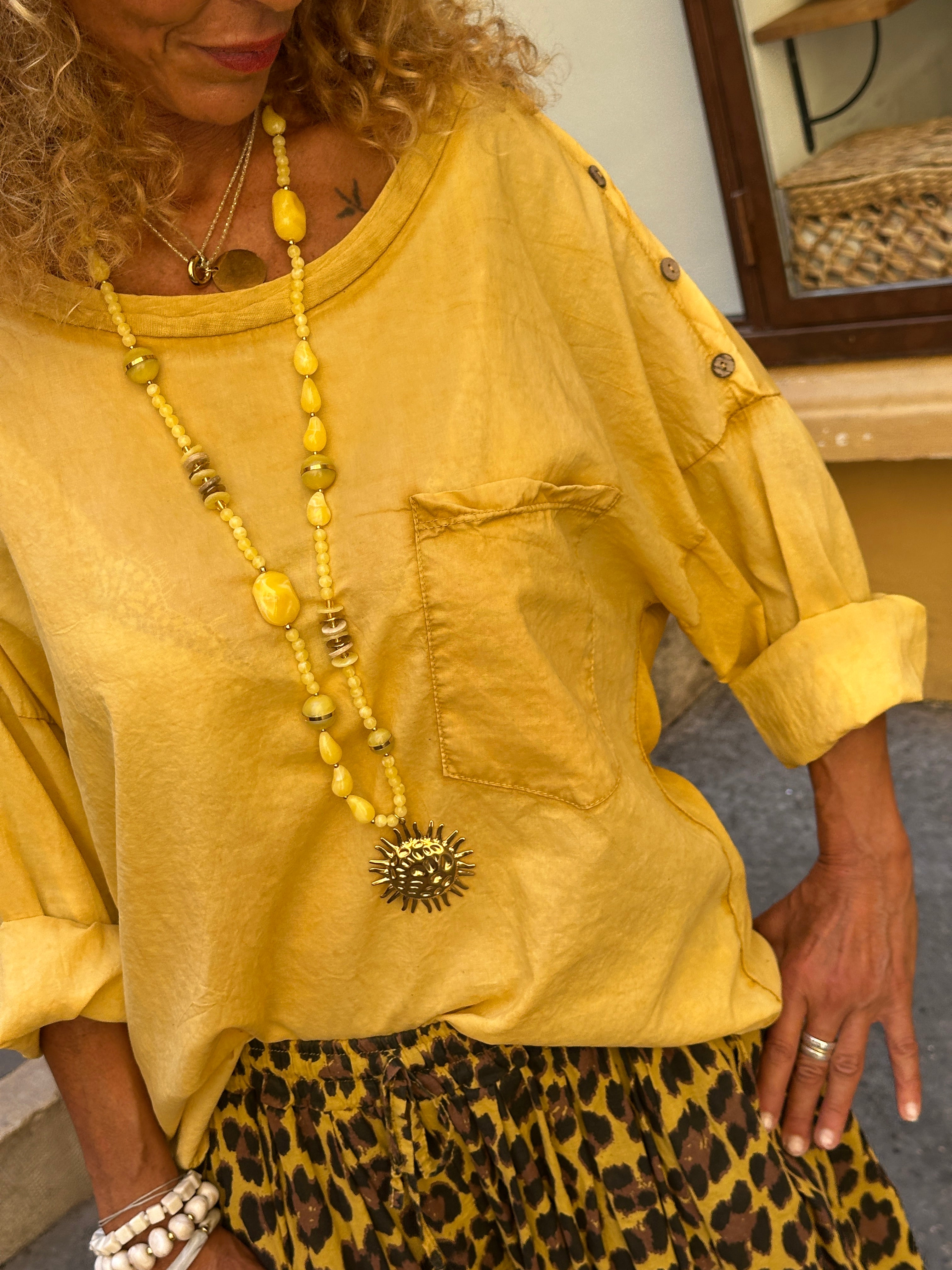 Blouse moutarde VICTOR