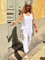 Salopette blanche LINA