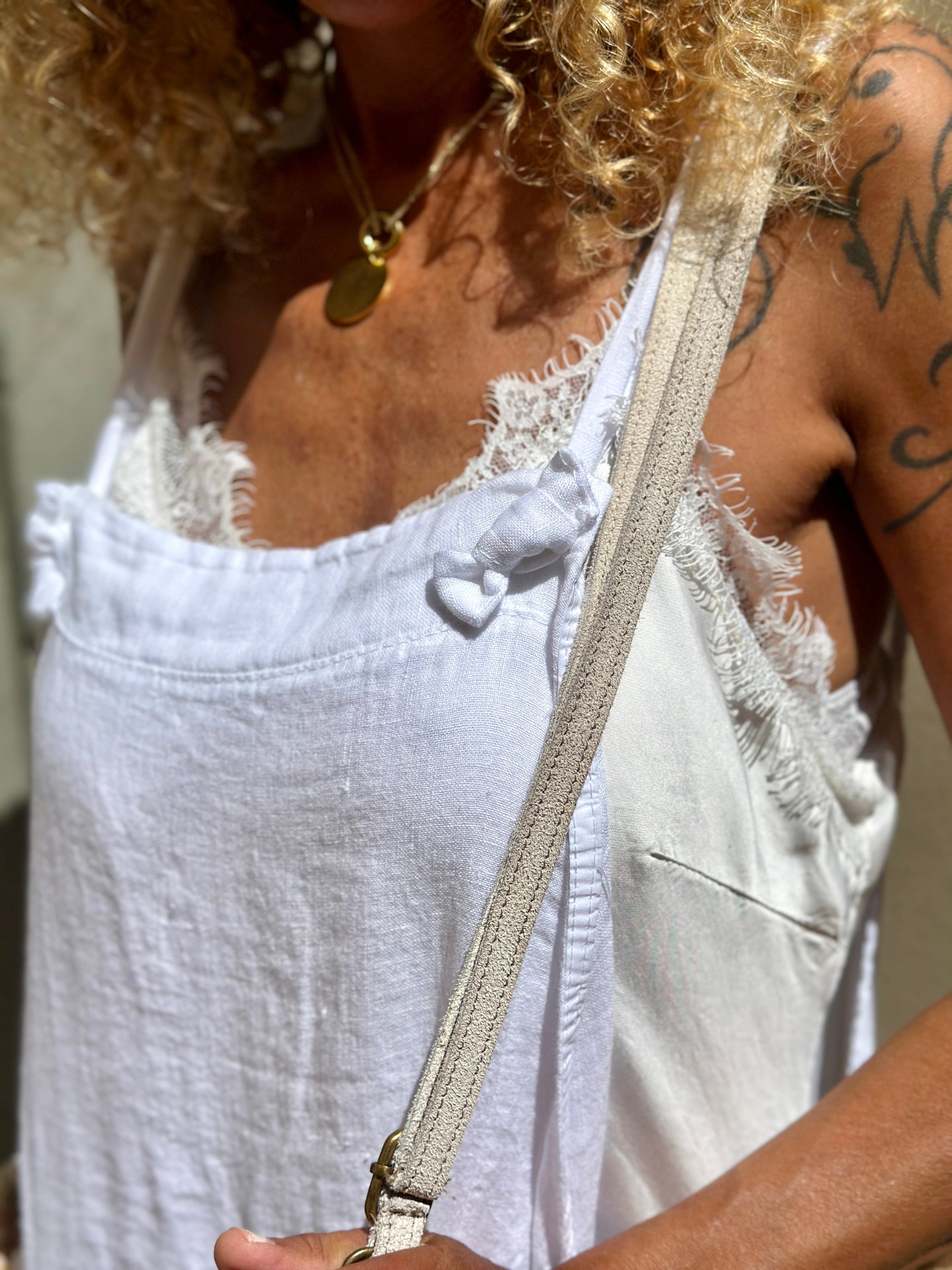 Salopette blanche LINA