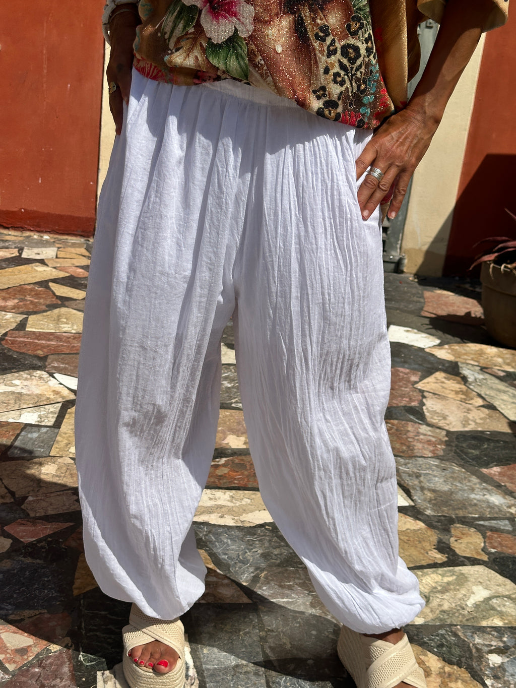 Pantalon blanc CAMILLA