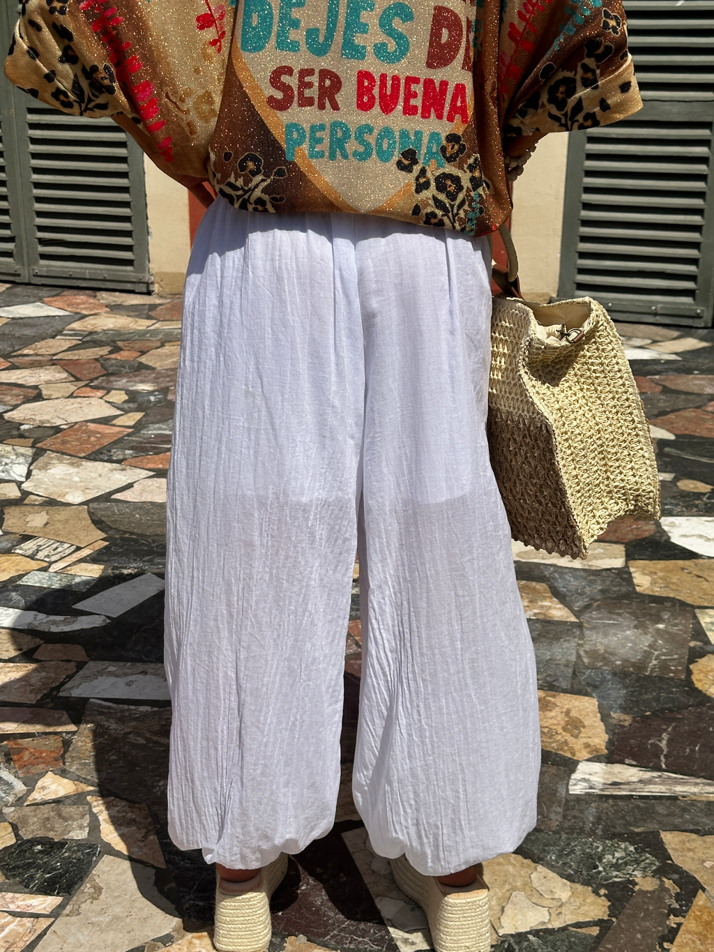 Pantalon blanc CAMILLA