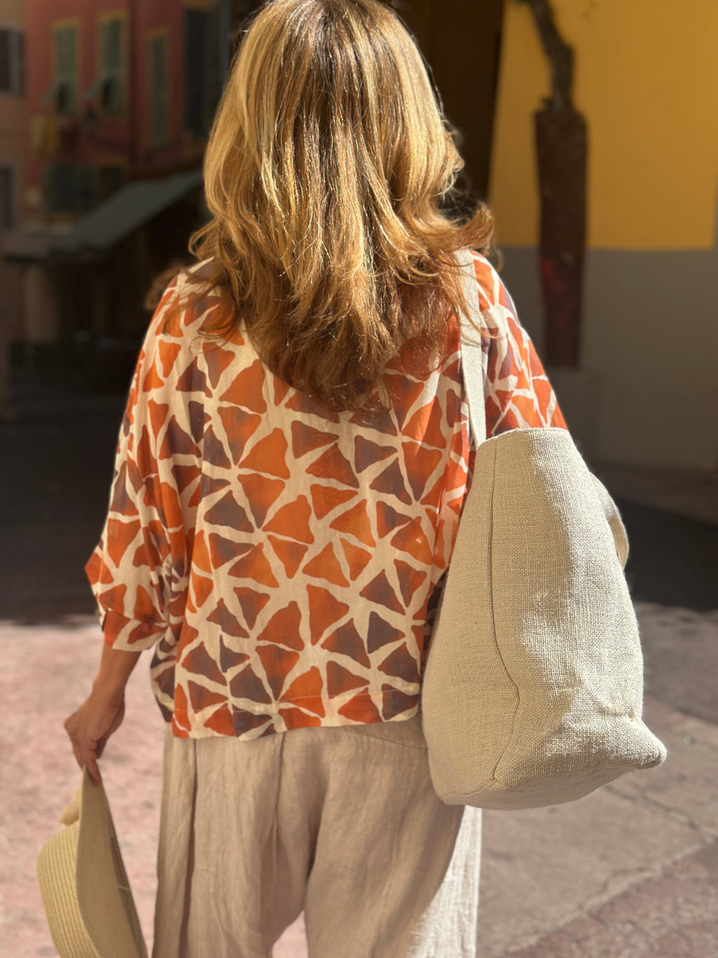 Blouse rouille MADAGASCAR