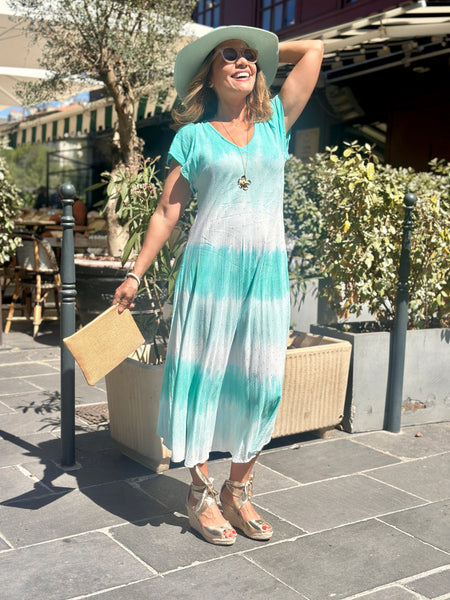 Robe turquoise MAGIQUE