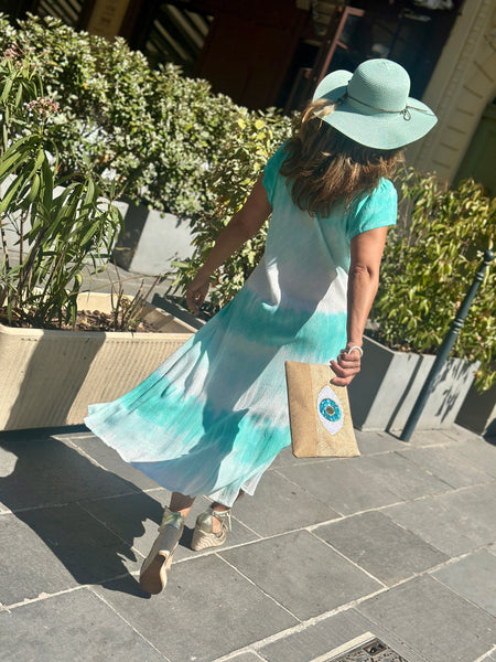Robe turquoise MAGIQUE