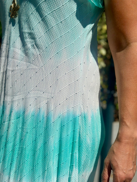 Robe turquoise MAGIQUE