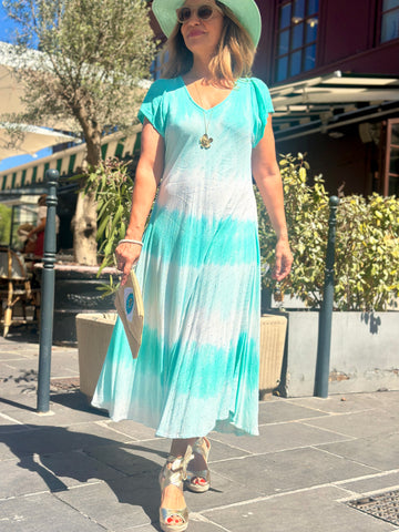Robe turquoise MAGIQUE