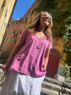 T-shirt magenta KENI