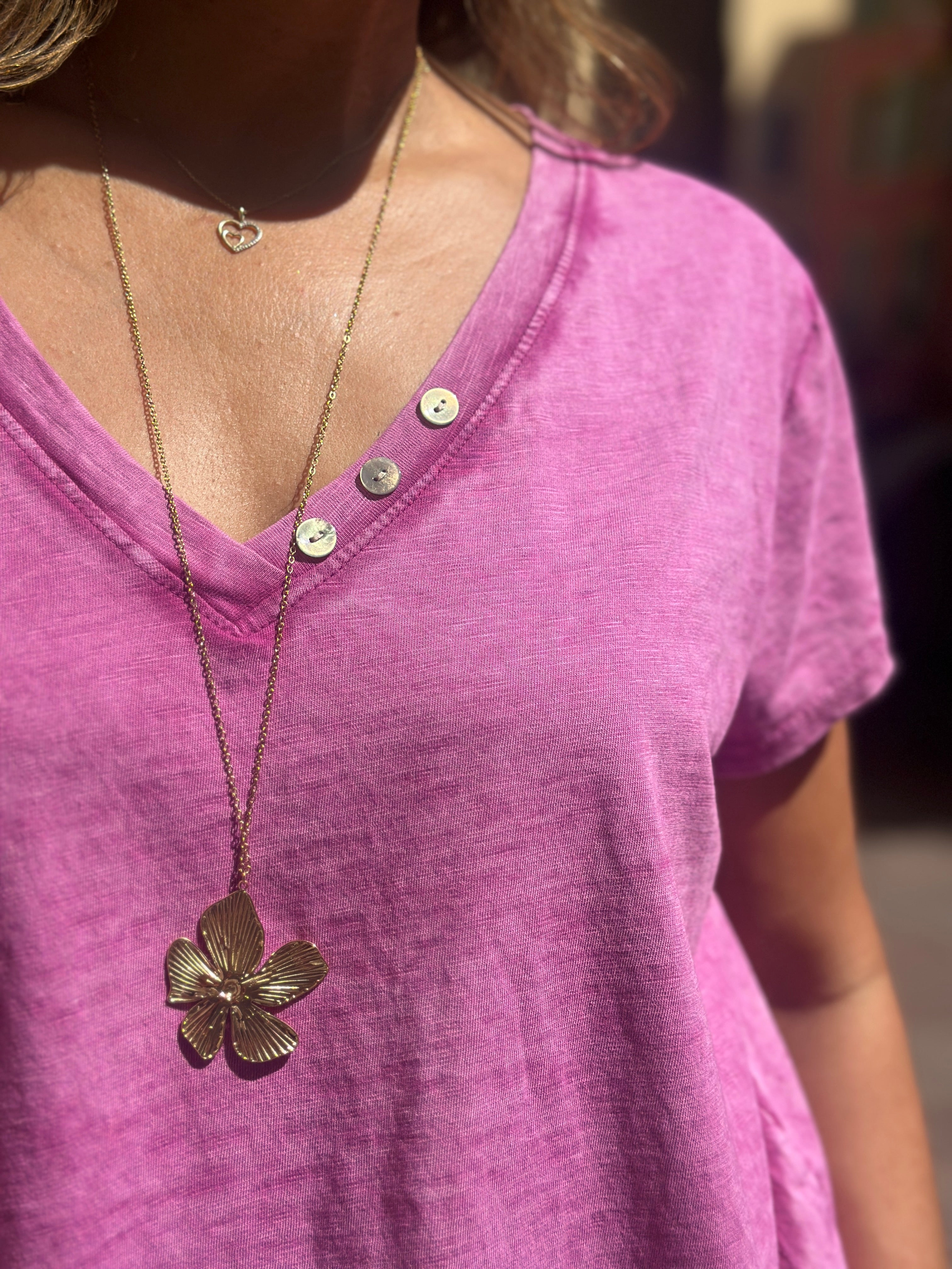 T-shirt magenta KENI