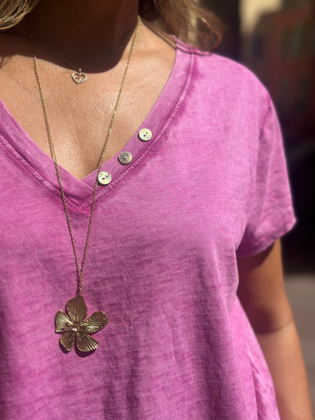 T-shirt magenta KENI