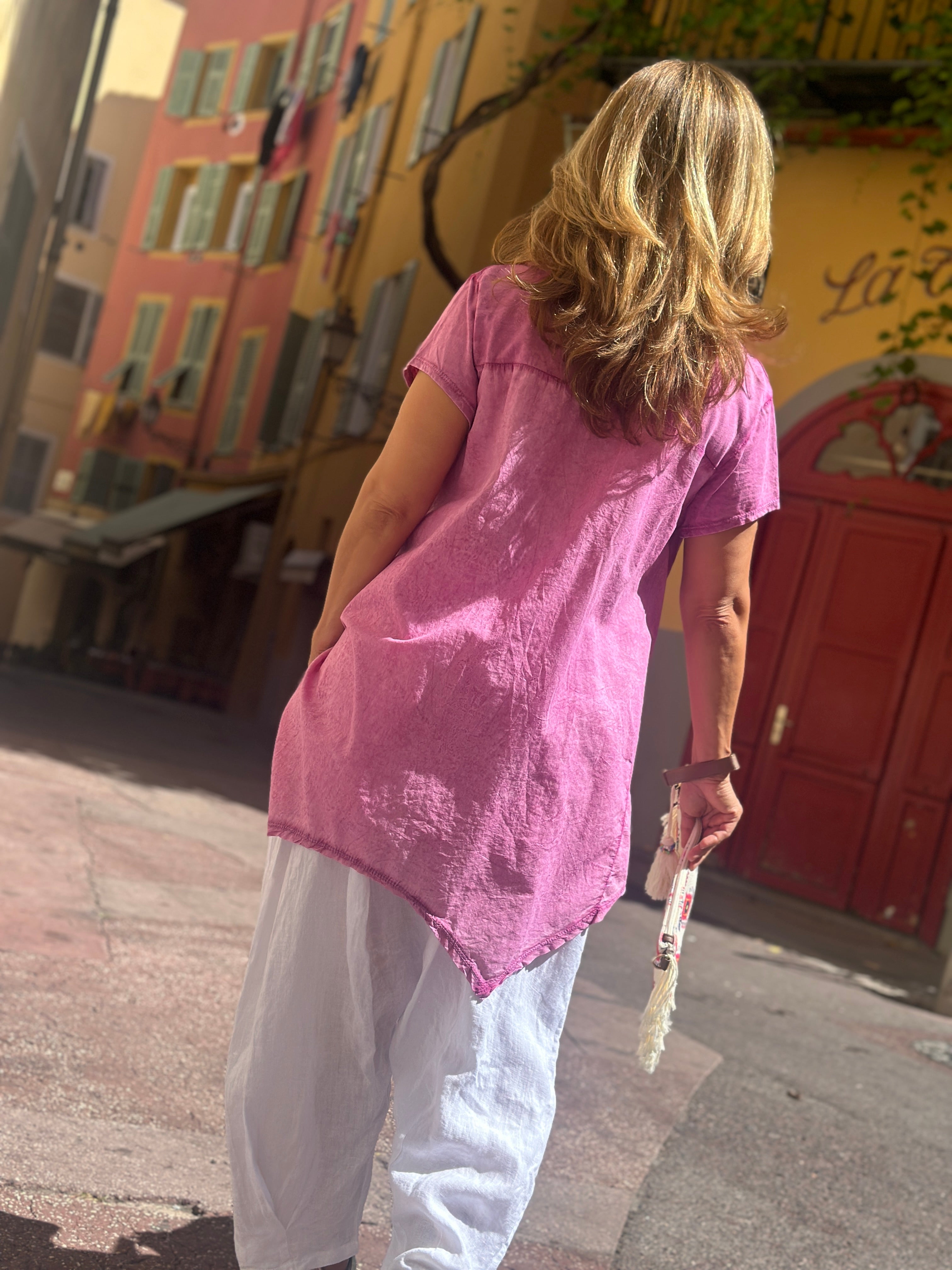 T-shirt magenta KENI
