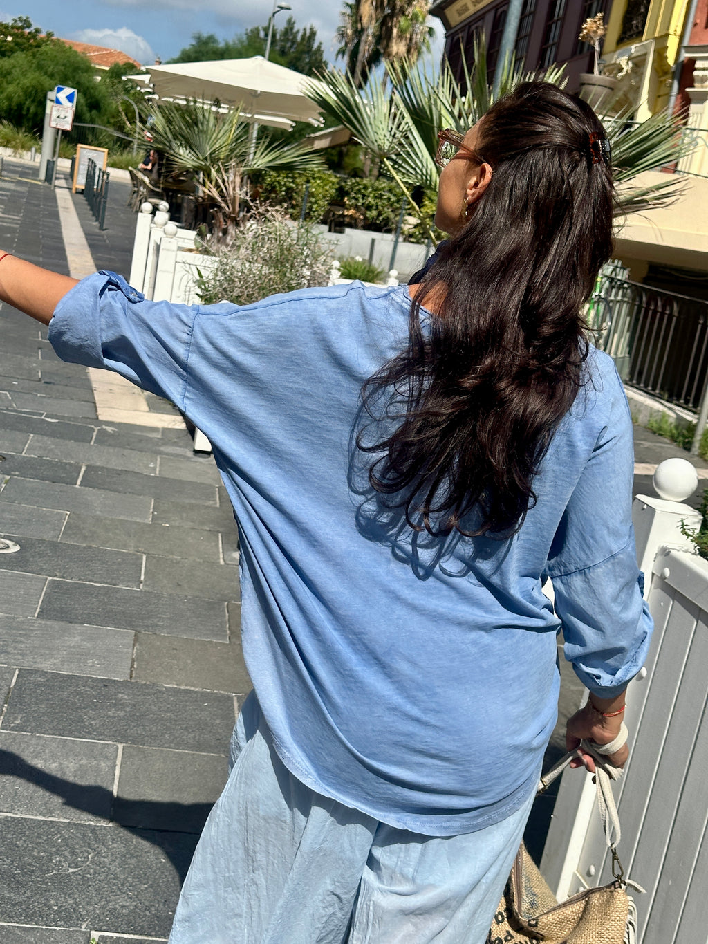 Blouse bleu TALYS