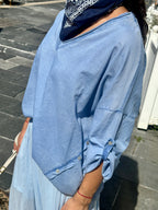 Blouse bleu TALYS