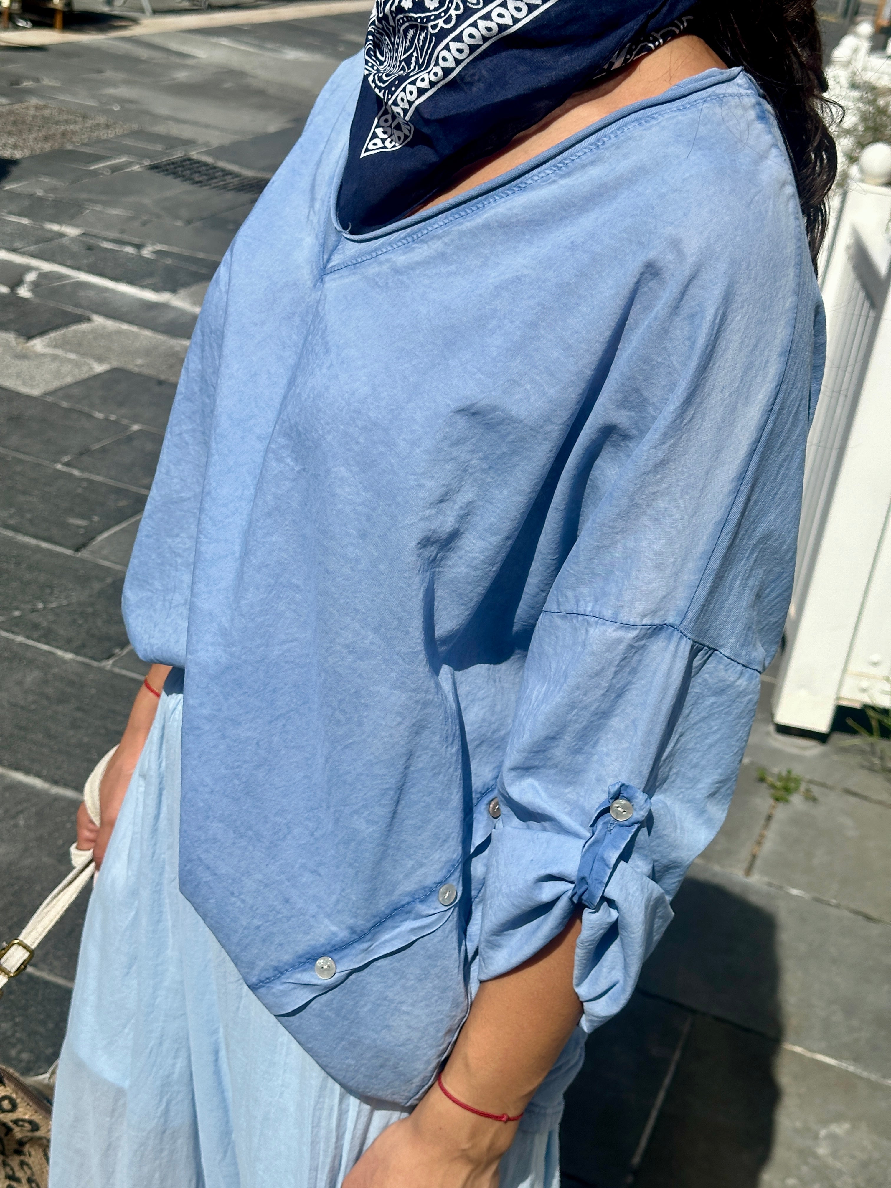 Blouse bleu TALYS