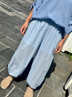 Pantalon bleu CAMILLA