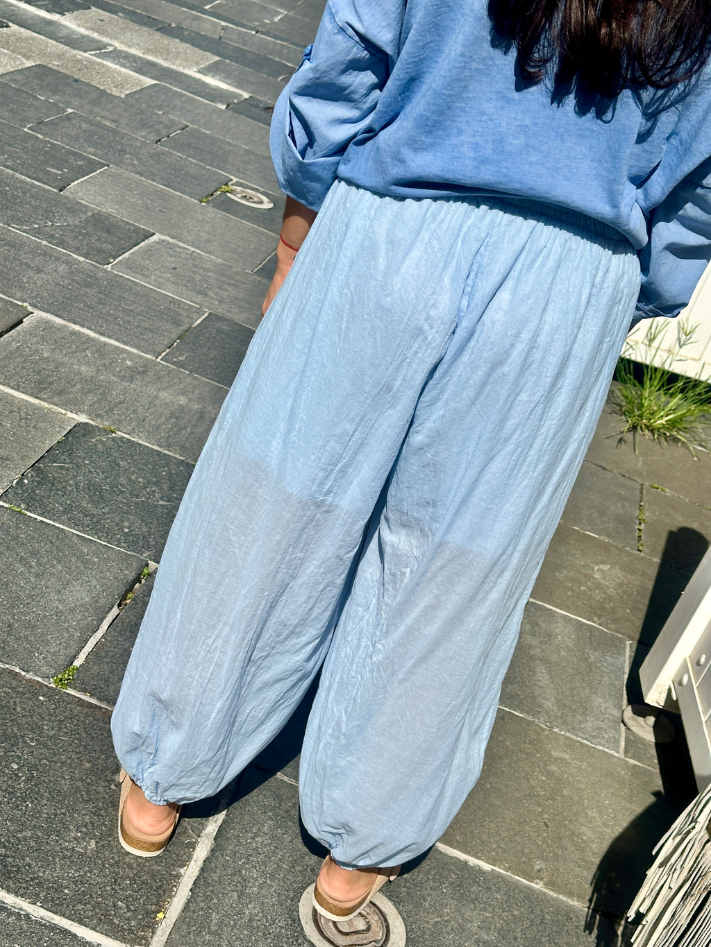 Pantalon bleu CAMILLA