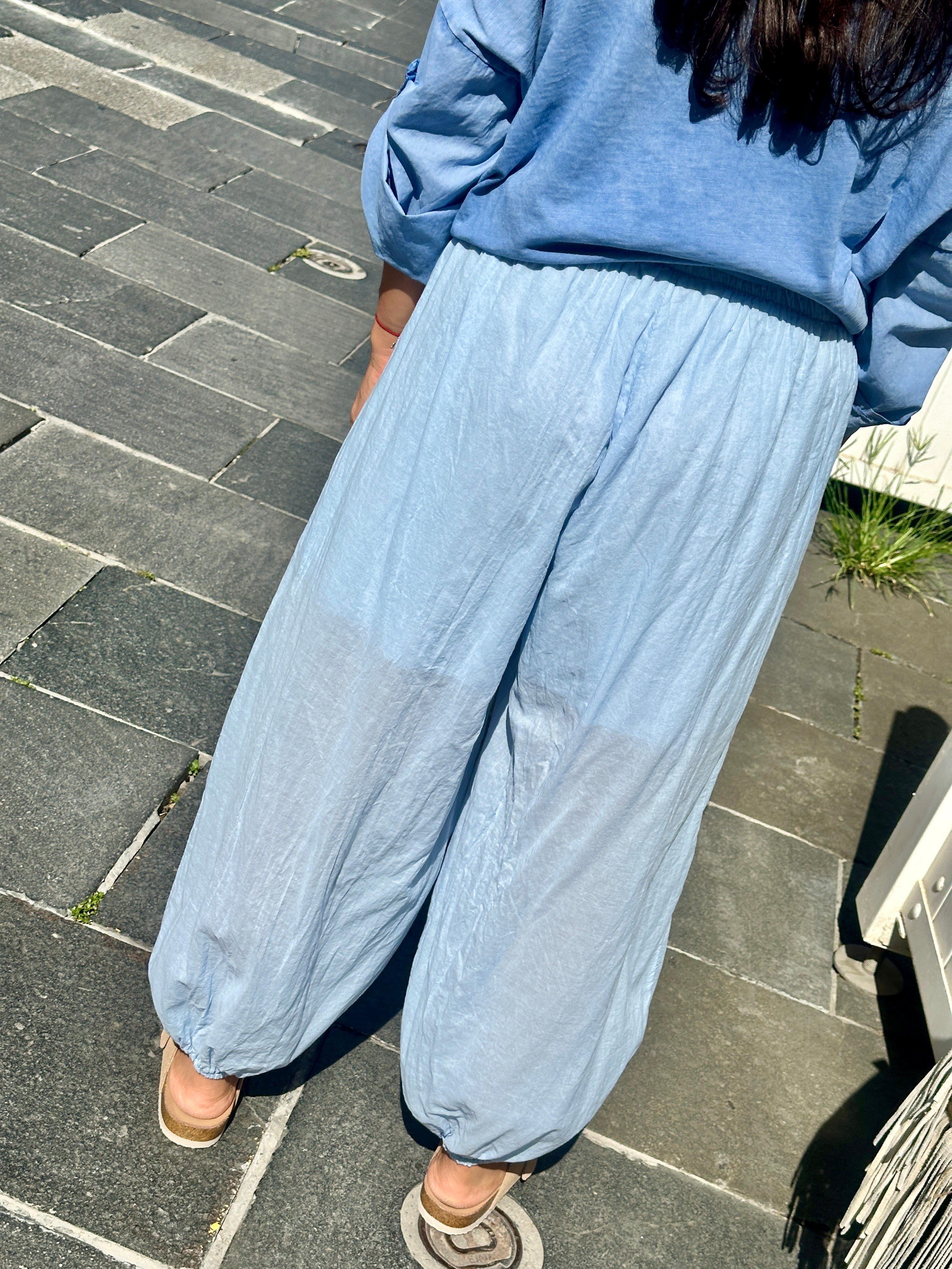 Pantalon bleu CAMILLA