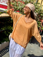 Blouse brique TALYS