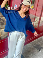 Sweat bleu marine RIVETS