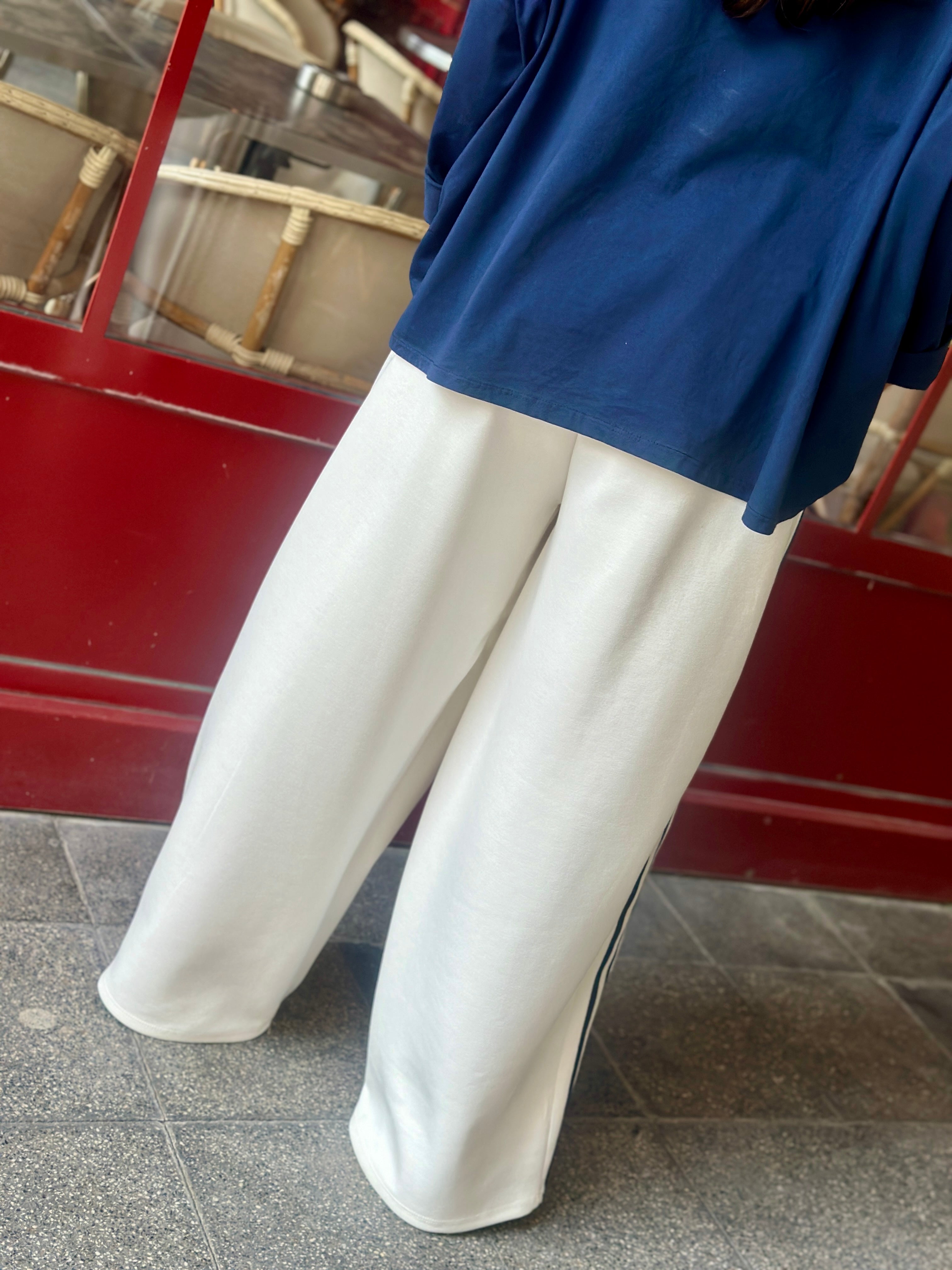 Pantalon jogg blanc AMY