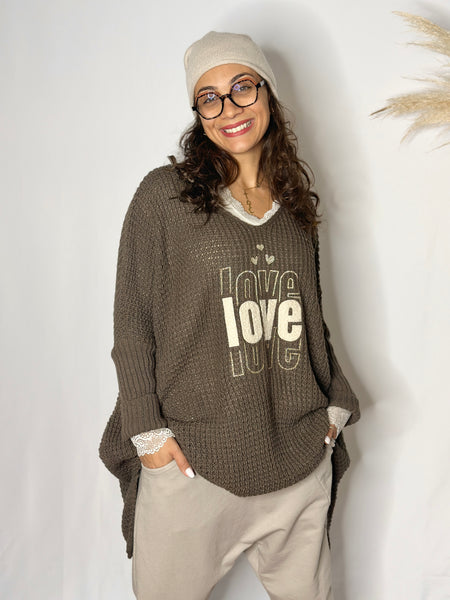 Pull taupe AUDREY