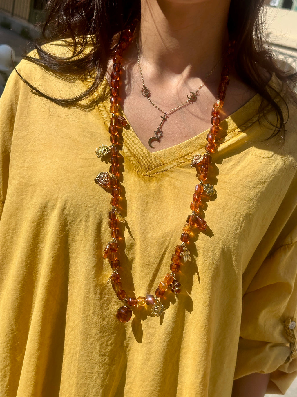 Collier ambré PIA