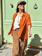 Chemise brique EVANA