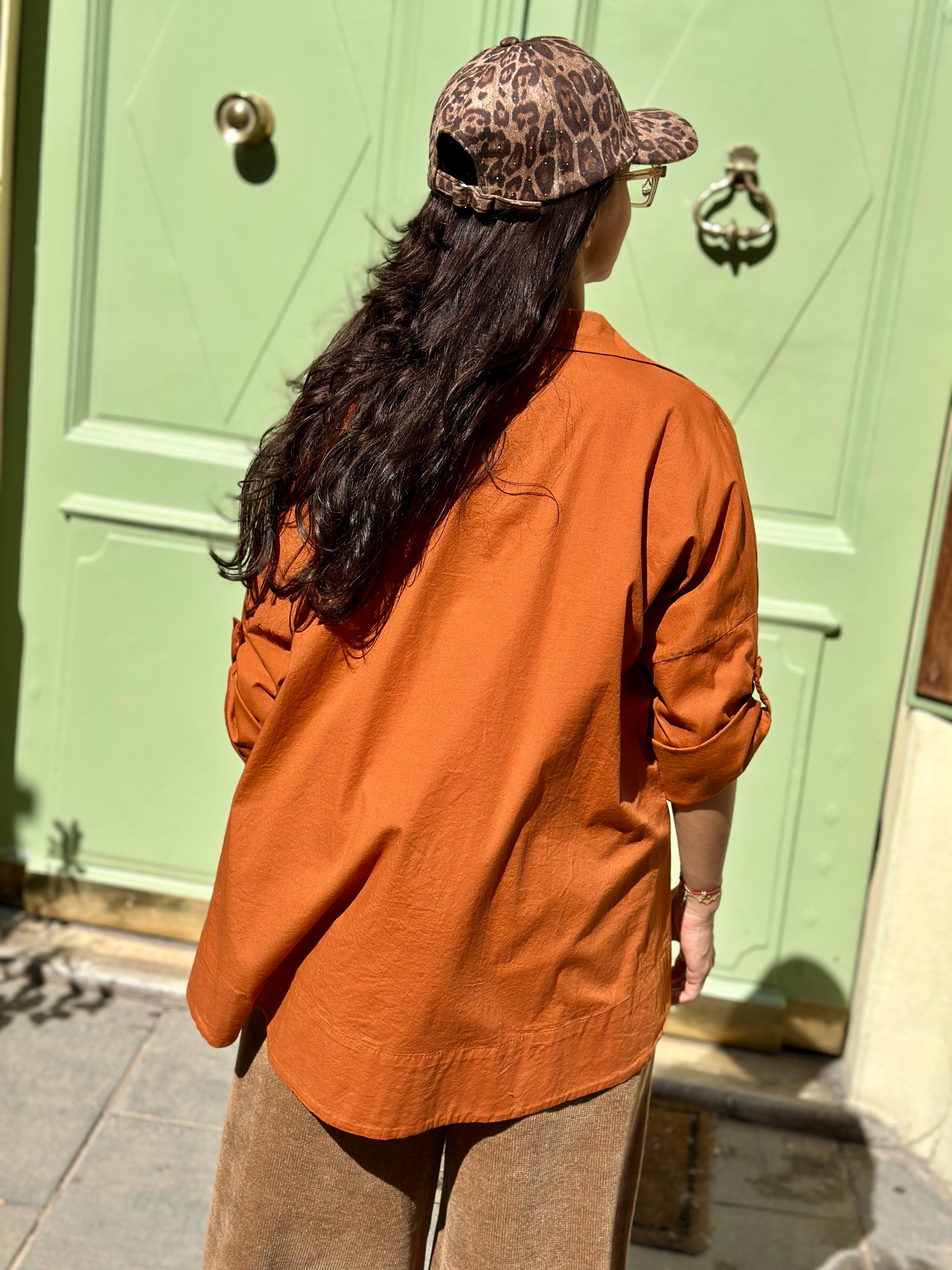 Chemise brique EVANA