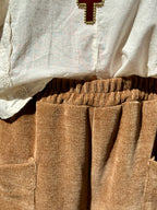 Pantalon velours camel NINO