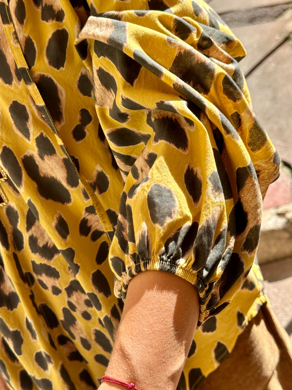 Blouse moutarde LEOPARD