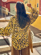 Blouse moutarde LEOPARD