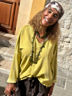 Sweat vert anis COUTURE