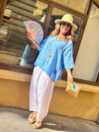 T-shirt bleu LINO