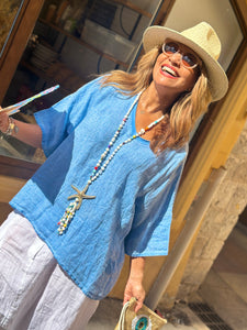 T-shirt bleu LINO