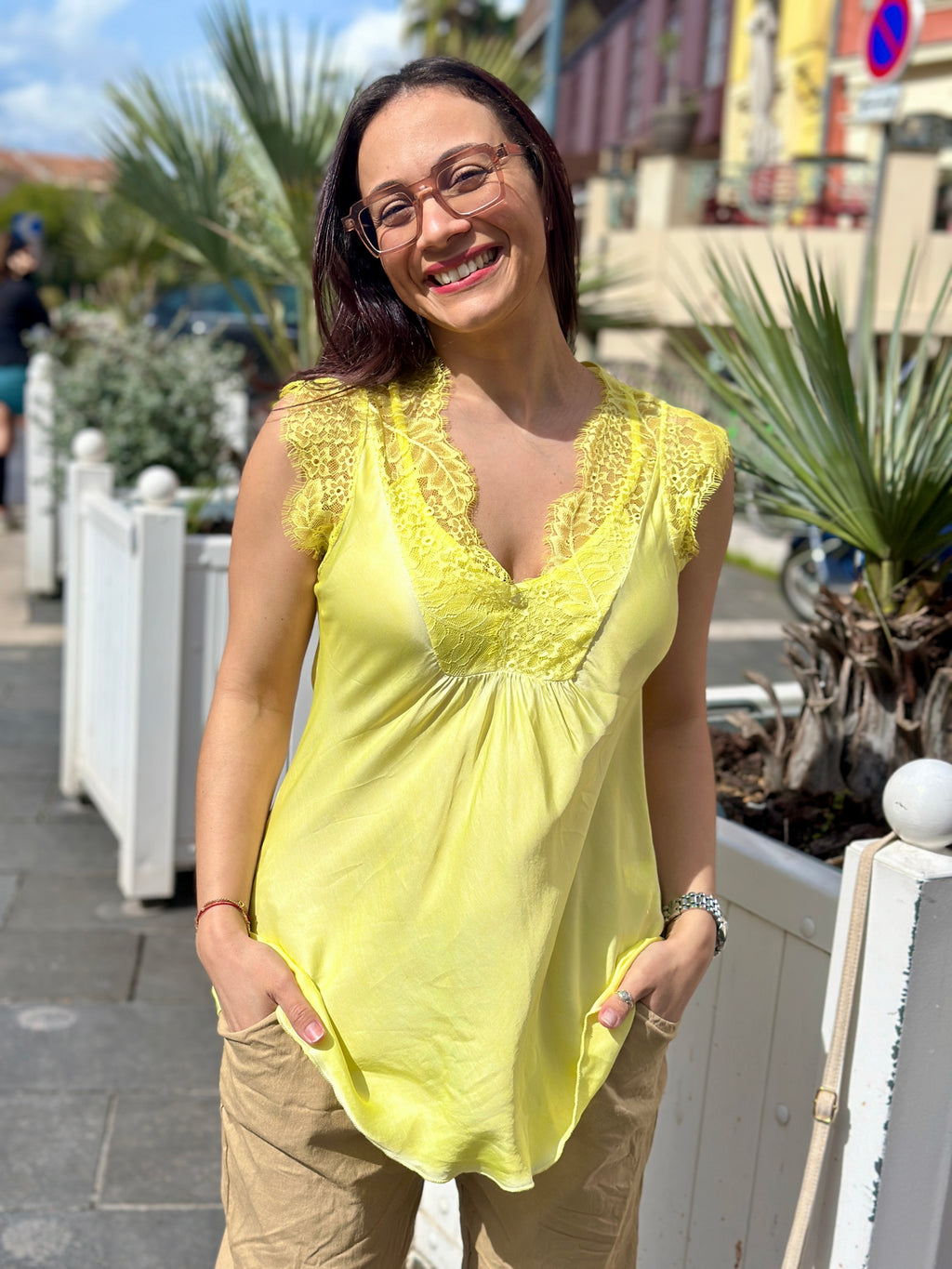 Top jaune LAURINE
