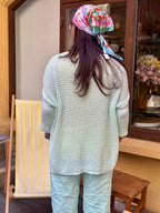 Pull turquoise SELF