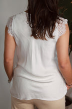 Top blanc LAURINE