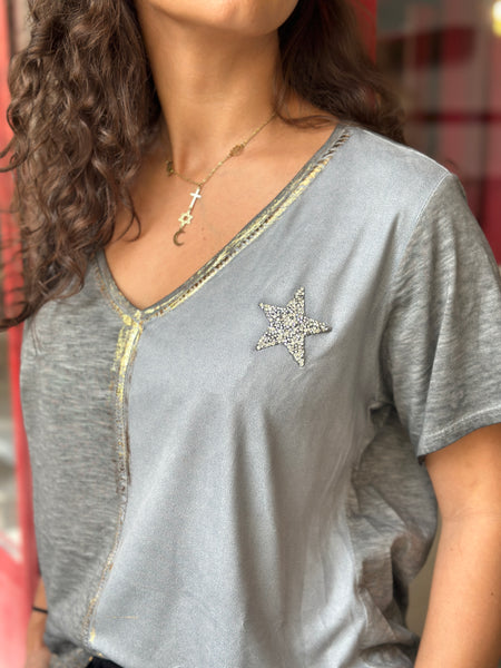 T-shirt gris ETOILE