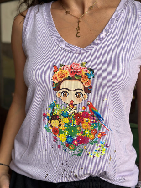 Débardeur violet MINI FRIDA