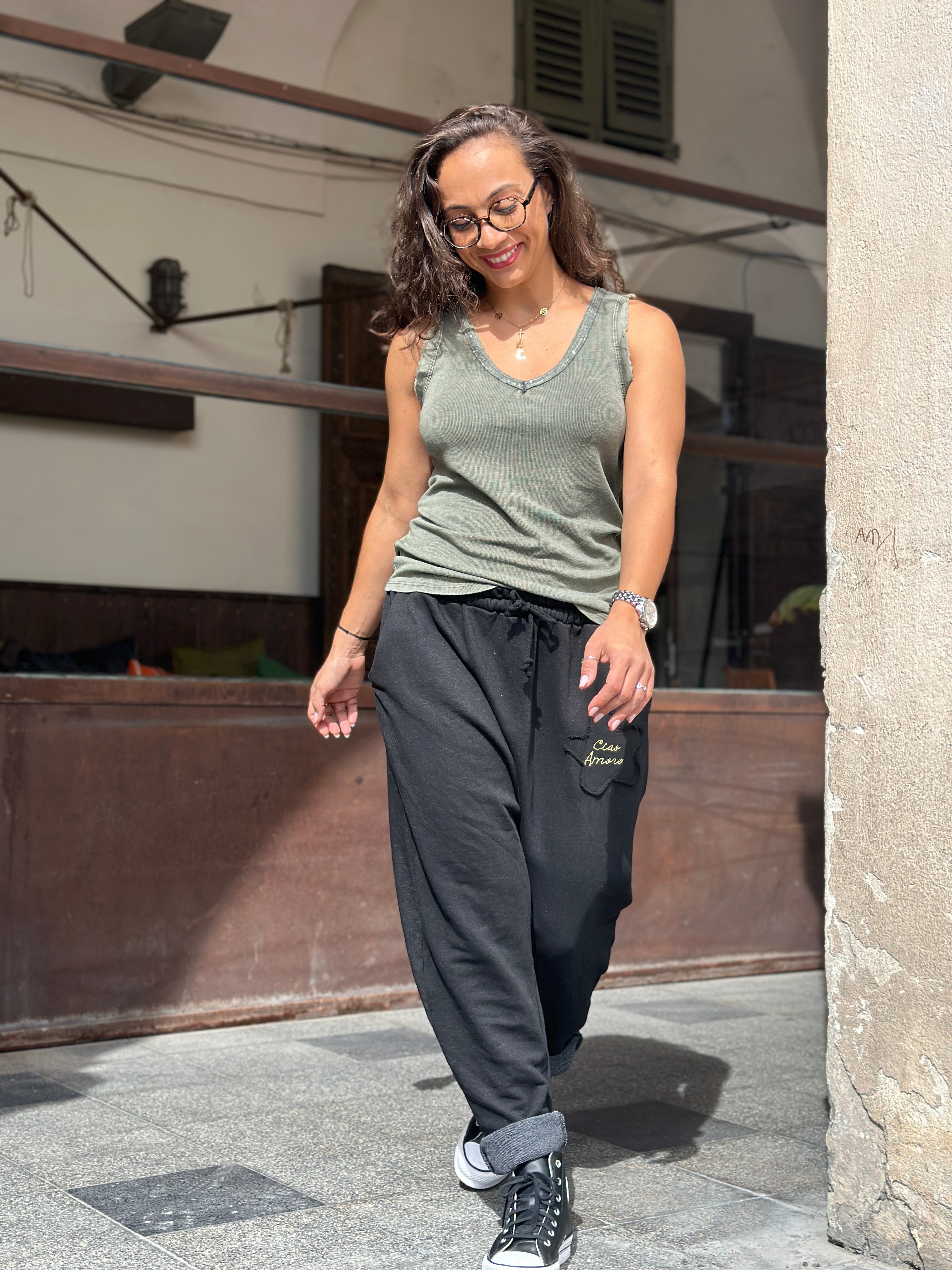 Débardeur kaki SEQUINS