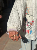 Chemise mauve SNOOPY