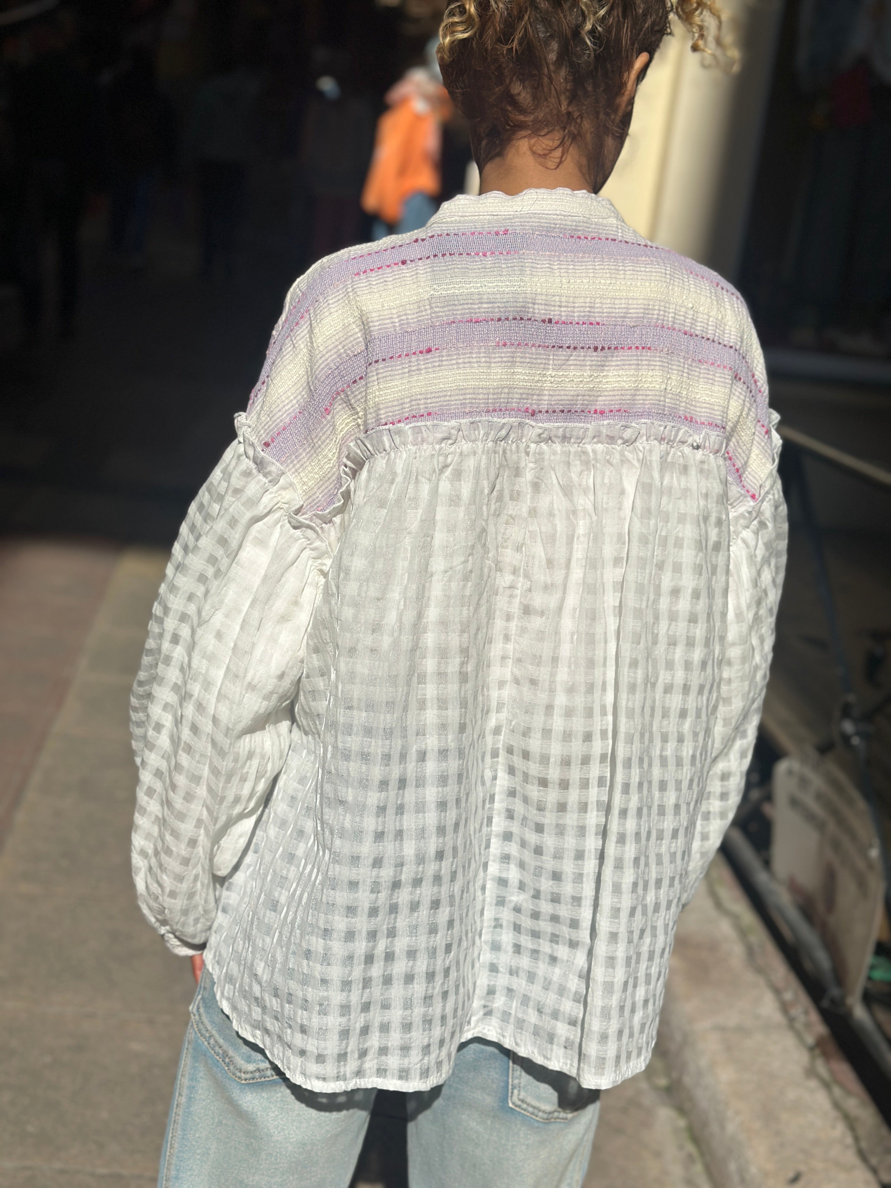 Chemise mauve SNOOPY