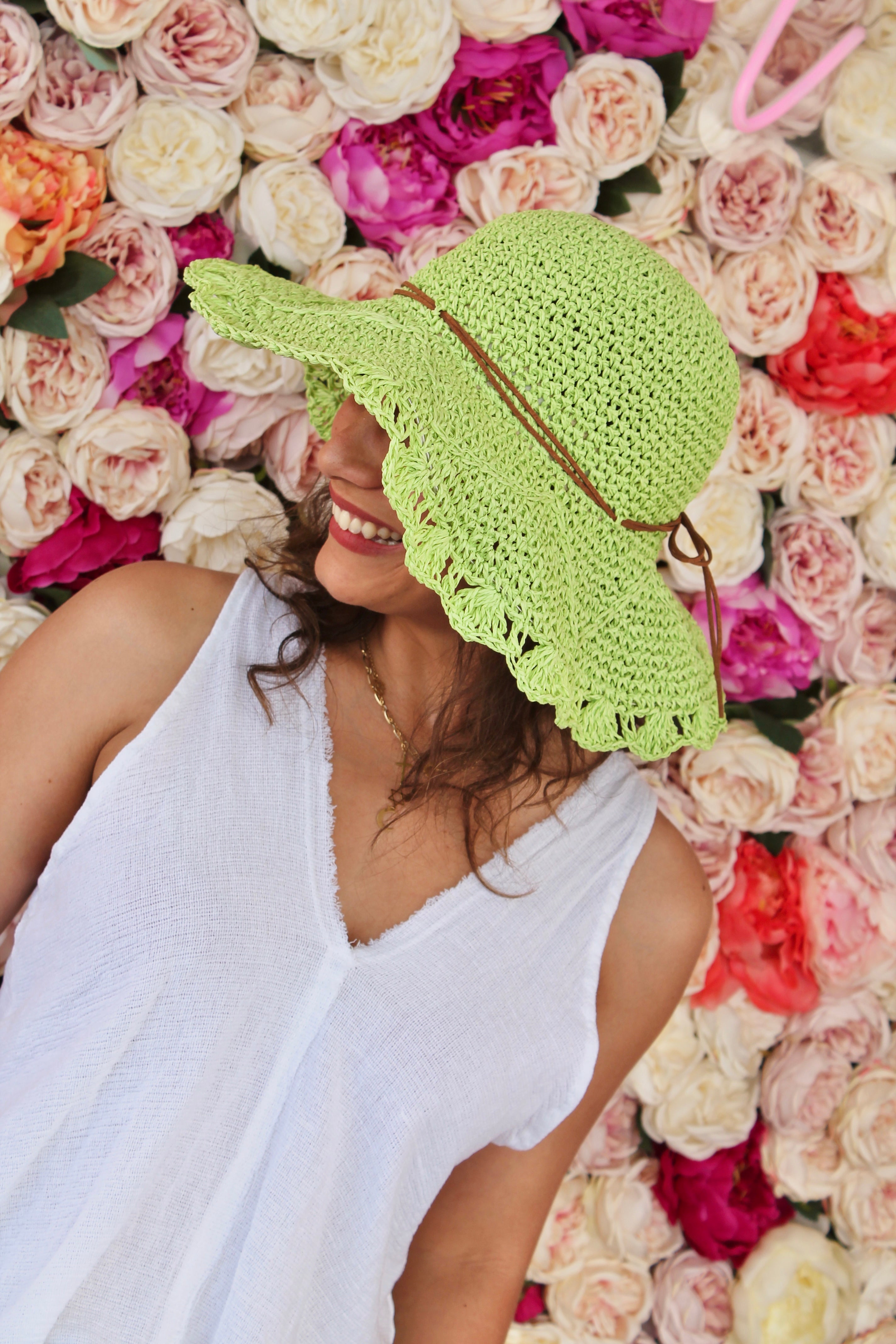 Chapeau vert TULIPE
