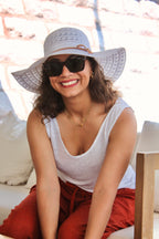 Chapeau blanc MARGUERITE