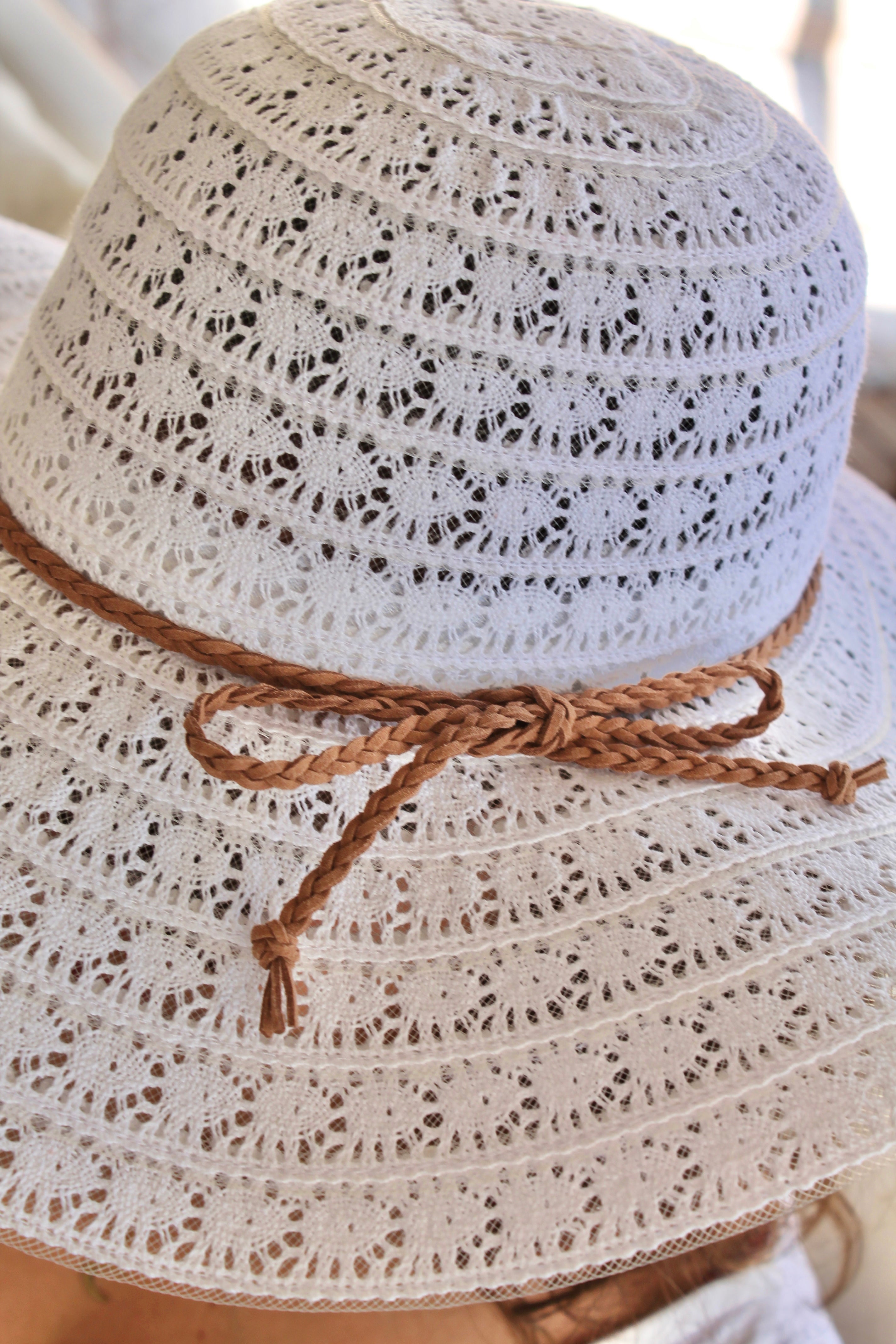 Chapeau blanc MARGUERITE