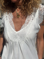 Top blanc LAURINE