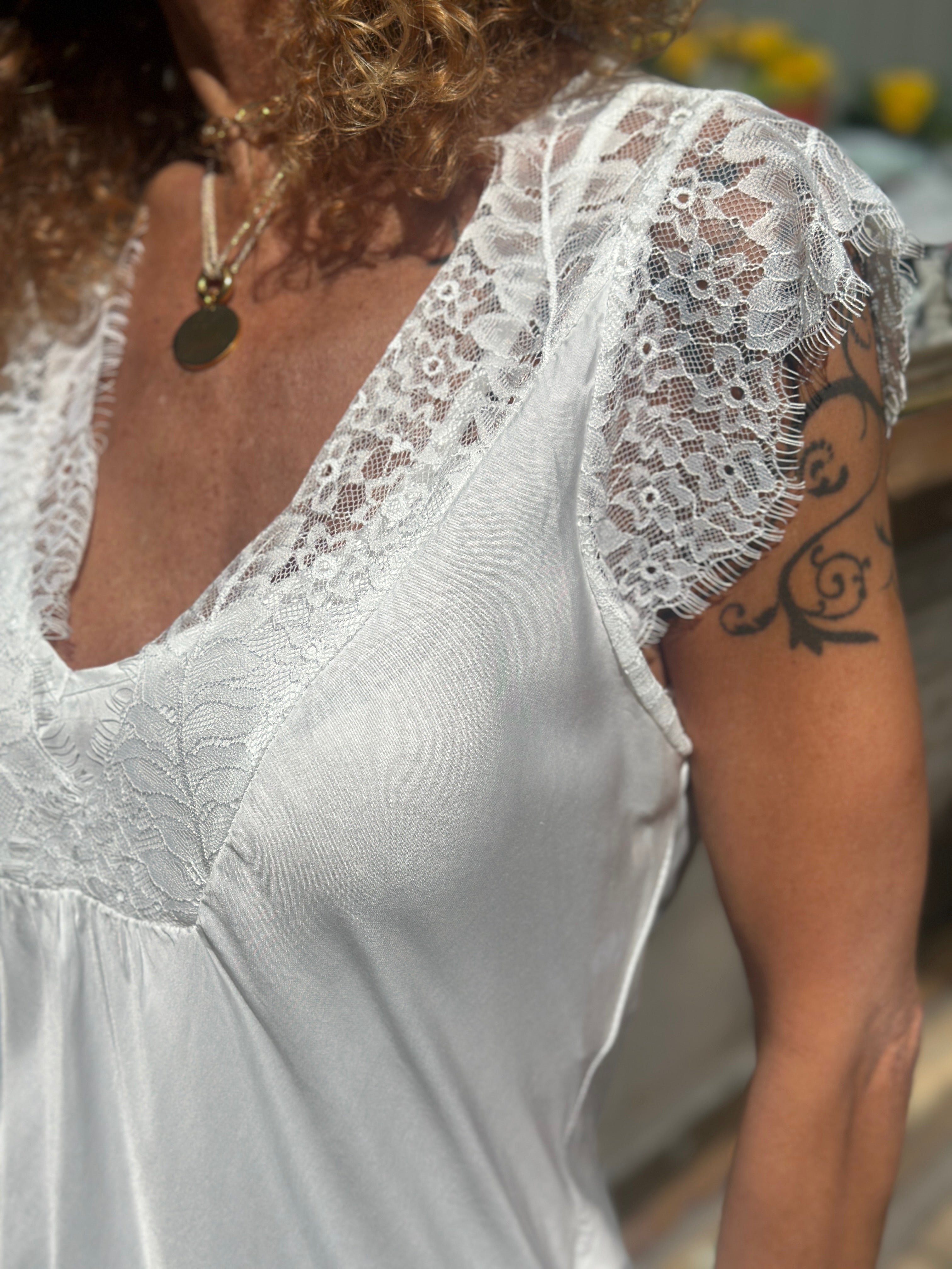 Top blanc LAURINE
