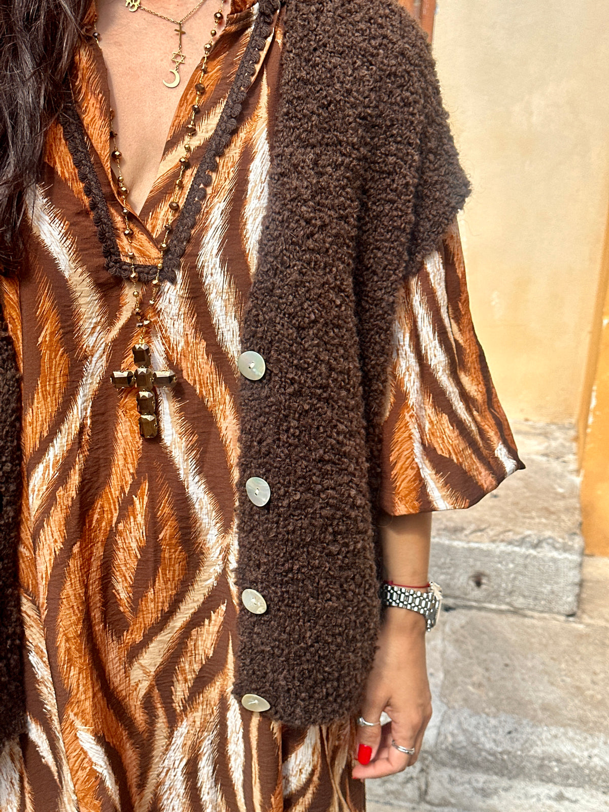 Collier marron LAYA