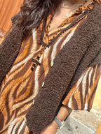 Gilet sans manche choco VALERIA