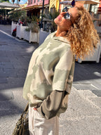 Pull sans manche kaki MILITAIRE