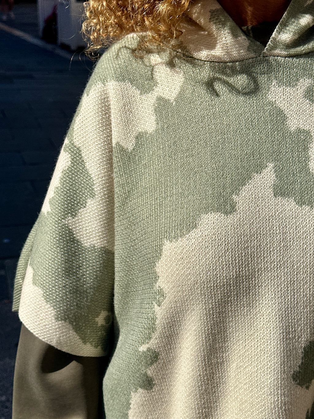 Pull sans manche kaki MILITAIRE